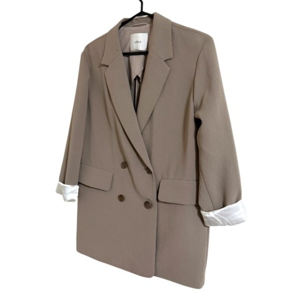 Aritzia Wilfred Cherrelle Taupe/Tan Blazer - Picture 5 of 9
